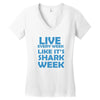 shark week live every week Women's V-Neck T-Shirt