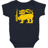 sri lanka international  national country lion sport flag Baby Bodysuit