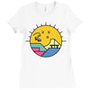 Sun Skate Ladies Fitted T-Shirt
