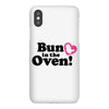 Bun in the Oven with Heart Baby Girl iPhoneX