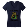 slappa da bass Women's V-Neck T-Shirt