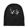 panda flat out with bamboo Baby Beanies
