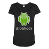 android bioshock Maternity Scoop Neck T-shirt
