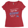i never dreamed i'd be a super hot accountant but here iam, killing it Women's Triblend Scoop T-shirt