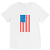 american flag V-Neck Tee