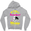 my pitbull is a sweetheart Zipper Hoodie