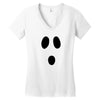 boo face Women's V-Neck T-Shirt