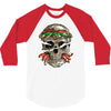 burger skull 3/4 Sleeve Shirt
