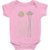 seattle skyline Baby Bodysuit