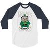 pug irish pub snorty mcpug's 3/4 Sleeve Shirt