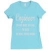 i'm not here to talk Ladies Fitted T-Shirt