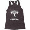 who loves running1 Racerback Tank