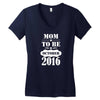 Mom To Be October 2016 Women's V-Neck T-Shirt