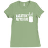 vacation alpaca bag animal Ladies Fitted T-Shirt