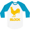 cock block 3/4 Sleeve Shirt