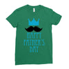 happy father's day 2 Ladies Fitted T-Shirt