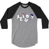vowel party time 3/4 Sleeve Shirt