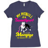 my pitbull is a sweetheart Ladies Fitted T-Shirt