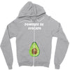 Powered By Avocado Zipper Hoodie