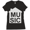 house music Ladies Fitted T-Shirt