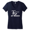 don't touch my simson  fun ddr motorrad tuning simi s51 50 fan Women's V-Neck T-Shirt