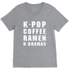 k pop coffee ramen k dramas V-Neck Tee
