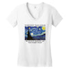 Vincent Van Gogh The Starry Night Women's V-Neck T-Shirt