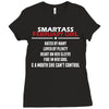 Smartass February Girl Ladies Fitted T-Shirt