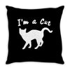 i am a cat lover Throw Pillow