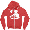 adesivo companion cube portal Zipper Hoodie