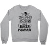 You Cant Scare Me I am Biker Pawpaw Crewneck Sweatshirt