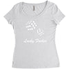 lucky fuers dice Women's Triblend Scoop T-shirt