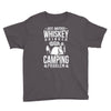 whiskey and camping! Youth Tee