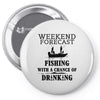 fishing funny Pin-back button