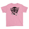live fast die red Youth Tee