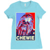 chewbacca poster, ideal gift or birthday present Ladies Fitted T-Shirt