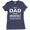 i'm a dad and architect Ladies Fitted T-Shirt