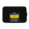 Under Construction Personalize Baby Laptop sleeve