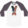 jake paul x american flag 3/4 Sleeve Shirt