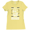 Never Underestimate A Papa With An Engineer Degree Ladies Fitted T-Shirt