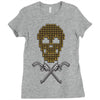 skull bullets Ladies Fitted T-Shirt