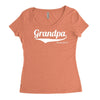 grandpa since 2015 Women's Triblend Scoop T-shirt