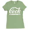 cock taste the difference mens v neck Ladies Fitted T-Shirt