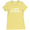 I Love It When My Wife Lets Me Go Climbing Ladies Fitted T-Shirt