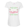 merry christmas Maternity Scoop Neck T-shirt