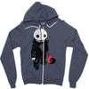 creepy doll trick or treat Zipper Hoodie