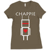 chappie robot movie logo Ladies Fitted T-Shirt