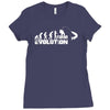 evolution fishing Ladies Fitted T-Shirt