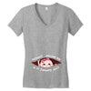 January Peeking Out Asian Baby Girl Women's V-Neck T-Shirt