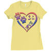 perfect dog love Ladies Fitted T-Shirt